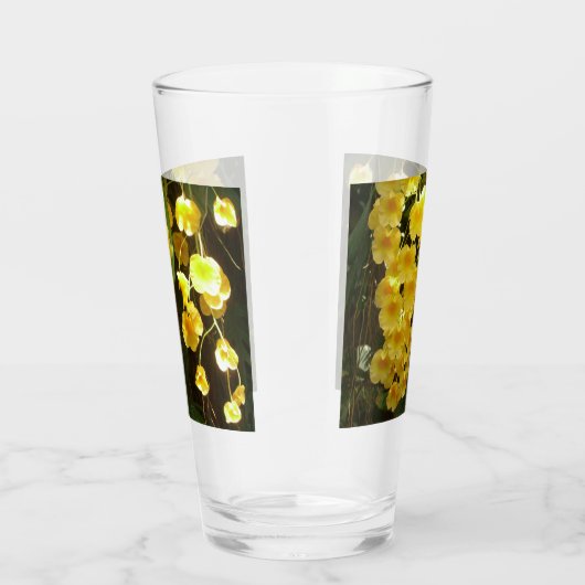 Verre Accrocher les orchidées jaunes Fleurs tropicales (Droite)