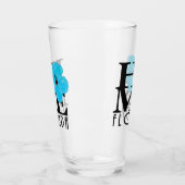 Verre ACCUEIL Florida Blue Hibiscus (Gauche)