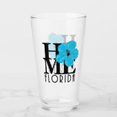 Verre ACCUEIL Florida Blue Hibiscus (Devant)