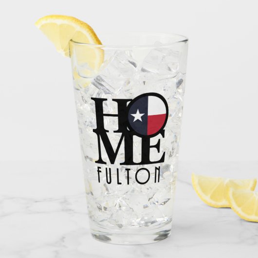 Verre ACCUEIL Fulton Texas (Devant glace)