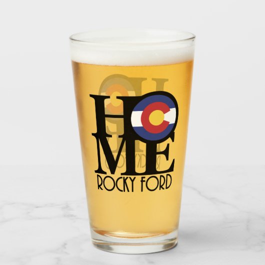 Verre ACCUEIL Rocky Ford Colorado (Dos (rempli))