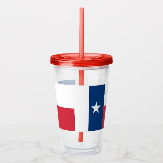 Verre acrylique de drapeau du Texas (Droite)