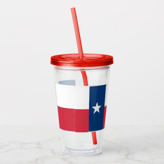 Verre acrylique de drapeau du Texas (Gauche)