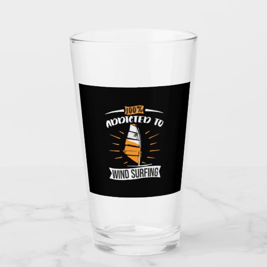 Verre Addicé Au Surf À Vent (Devant)