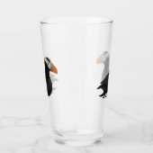 Verre Adorable Crested Puffin Cartoon Natation (Droite)