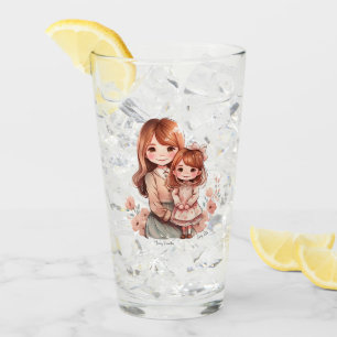 Verre Adorable maman et fille Bond