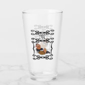 Verre Adorable Mandarin Canard Monogramme de dessin (Dos)
