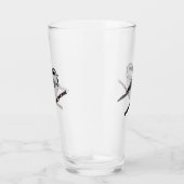 Verre Adorable Mountain Chickadee Bird Illustrated (Droite)