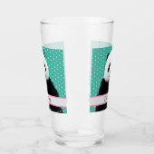 Verre Adorable Panda Ours Nom Turquoise Enfants Animal (Gauche)