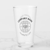 VERRE ADRESSE WEB LOGO LOGO DE LA SOCIÉTÉ PERSONNALISÉE (Dos)