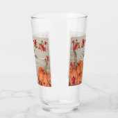 Verre Affaire Leaves de Rustic Wood Autumn Orange Pumkin (Gauche)
