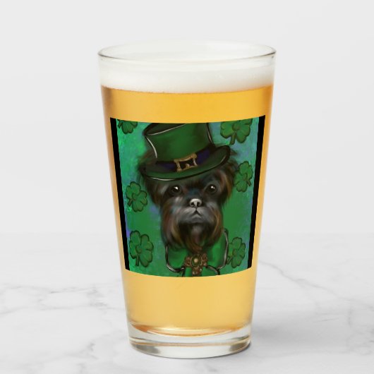 VERRE AFFENPINSCHER (Devant (rempli))