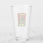Verre Affiche de Latte Matcha Fraise – Boisson tendance (Dos)
