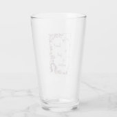 Verre Affirmation de gratitude. Floraison de l'état d'es (Dos)