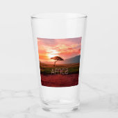 Verre Afrique Coucher de soleil (Devant)