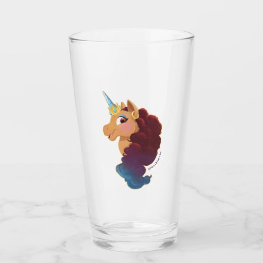 Verre Afro Unicorn | Divine la licorne (Devant)