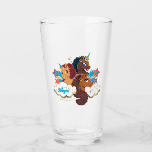Verre Afro Unicorn "Fabriqué en magie" Trio Design