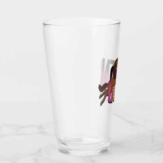Verre Afro Unicorn Queen Design (Droite)