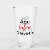 Verre Âge avant naïveté (Dos)