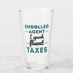 Verre Agent inscrit Je Parle Impôts Fluents