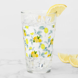 Verre Agrumes TROPICALES FRUITS D'ÉTÉ Citron orange tran