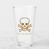 Verre Ahoy, Mes Coeurs ! Os Pirate Gold vintage (Devant)