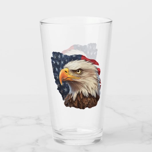 Verre Aigle à drapeau américain (Dos)