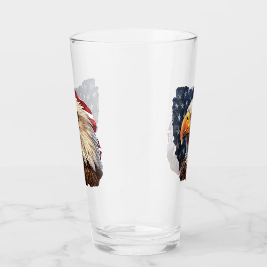 Verre Aigle à drapeau américain (Droite)
