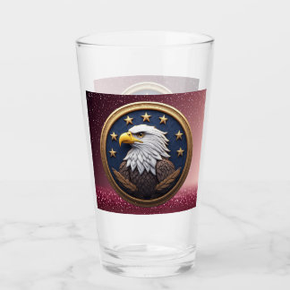 Verre Aigle américain vintage américanisme patriotique