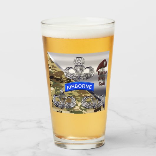 Verre Ailes aéroportées - jamais gagnées (Devant (rempli))