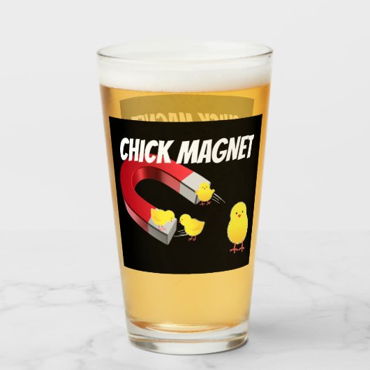 Verre Aimant À Filles (Devant (rempli))