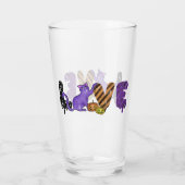 Verre Aimer avec un chat mignon pour Halloween (Dos)