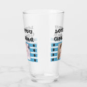Verre Aimez-vous Grand-père deux photos bière bleue noir (Droite)