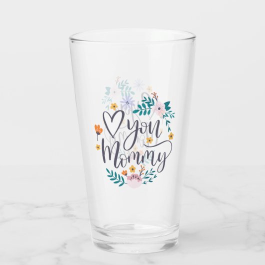 Verre Aimez-vous maman (Dos)