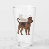 Verre Airedale terrier dog cartoon (Dos)