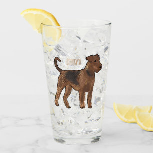 Verre Airedale terrier dog cartoon