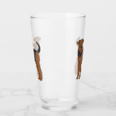 Verre Airedale terrier dog cartoon (Gauche)