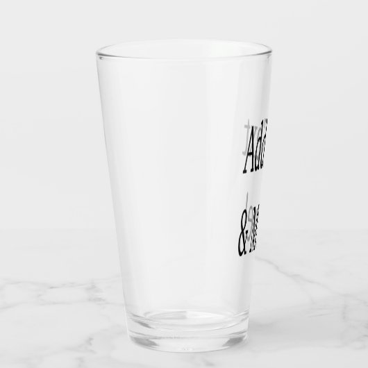 Verre Ajouter du texte et plus ! Customisez votre propre (Droite)