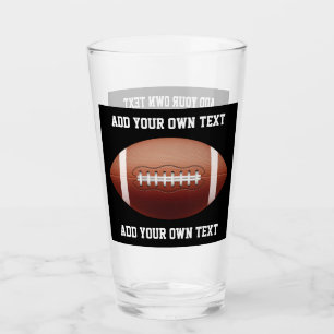 Verre Ajouter du texte sur l'oreiller de football