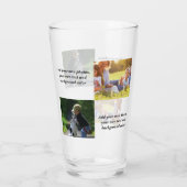 Verre Ajoutez vos propres photos, texte et jetez pi arri (Dos)