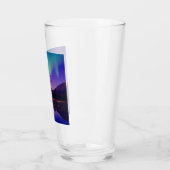 Verre Alaska Northern Lights Mountains Lake (Gauche)