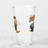 Verre Albany New York State Outline Map Label Design (Gauche)