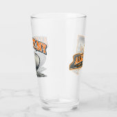 Verre Albany New York State Outline Map Label Design (Droite)