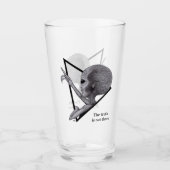 Verre Alien gris, la vérité est là (Devant)