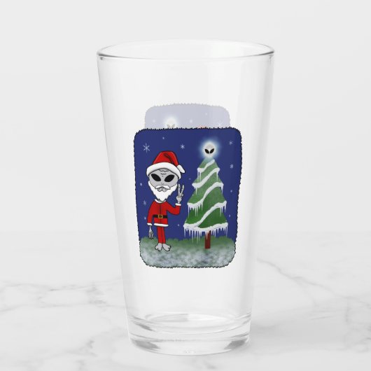 Verre Alien Père Noël (Dos)