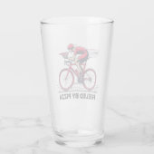 Verre Alimenté Par Pizza Cyclist (Dos)