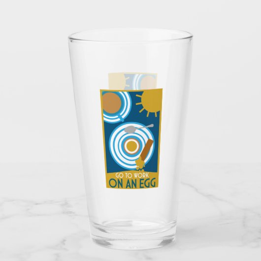 Verre Aller Au Travail Sur Un Oeuf Wall Art (Devant)