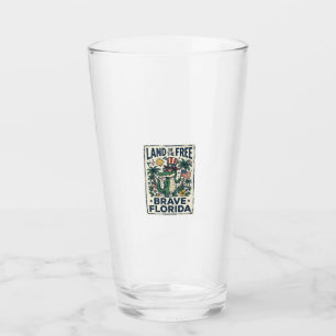 Verre Alligator de Floride patriotique 4 juillet