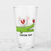 Verre Alligator en amour (Dos)
