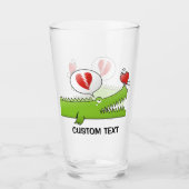 Verre Alligator en amour (Devant)